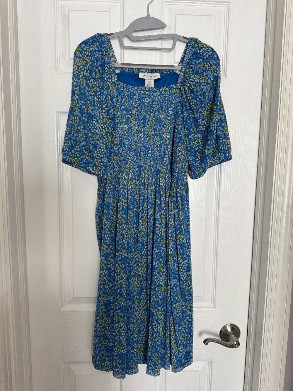 Skyes the Limit blue smocked dress